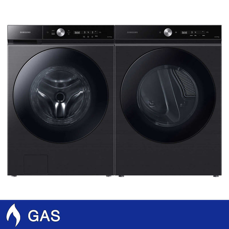 Samsung 5.3 cu. ft. Bespoke Ultra Capacity Front Load Washer with Super Speed Wash and 7.6 cu. ft. Ultra Capacity Dryer with Super Speed Dry