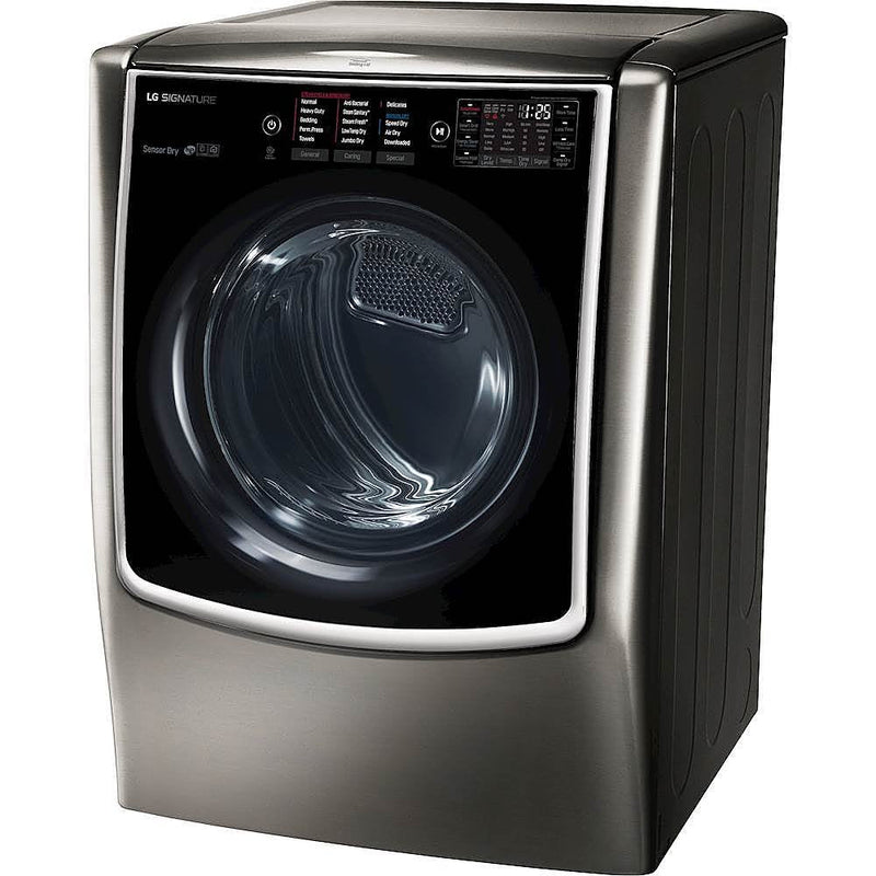 LG - SIGNATURE 9.0 Cu. Ft. Smart Electric Dryer with Steam and Sensor Dry (Never Used)