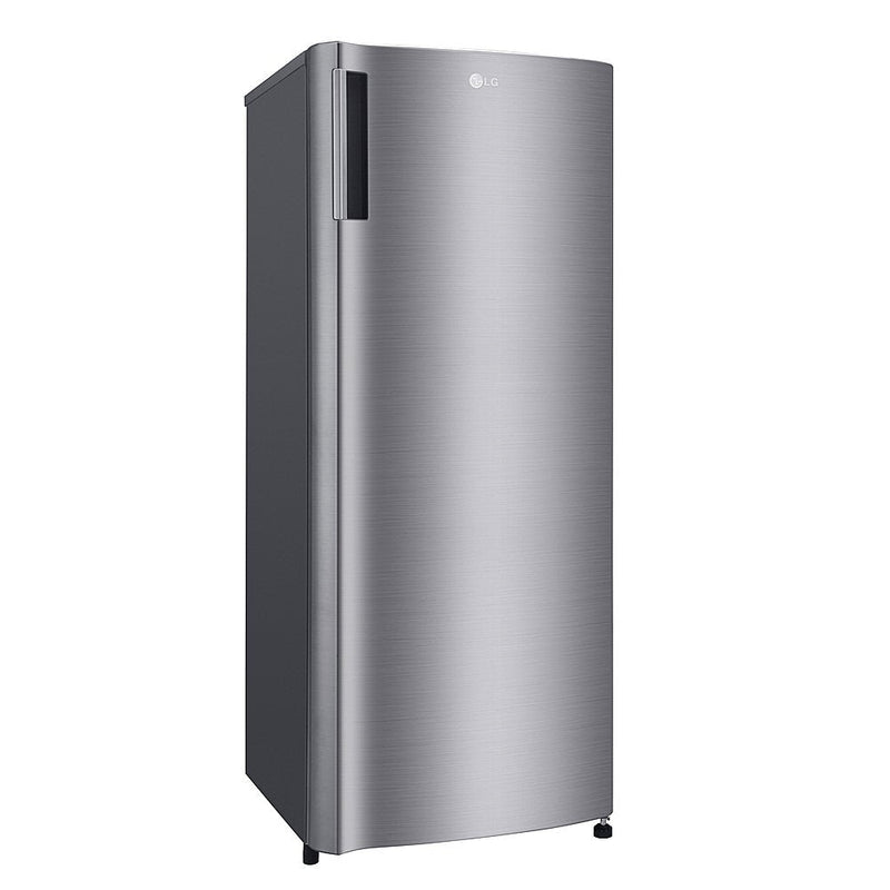 LG 6 cu. ft. Single-Door Refrigerator with Inverter Compressor and Pocket Handle in Sleek Platinum Silver