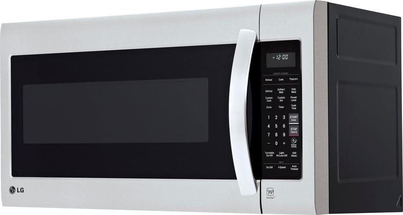 LG - 2.0 Cu. Ft. Over-the-Range Microwave with Sensor Cooking and EasyClean - Stainless steel