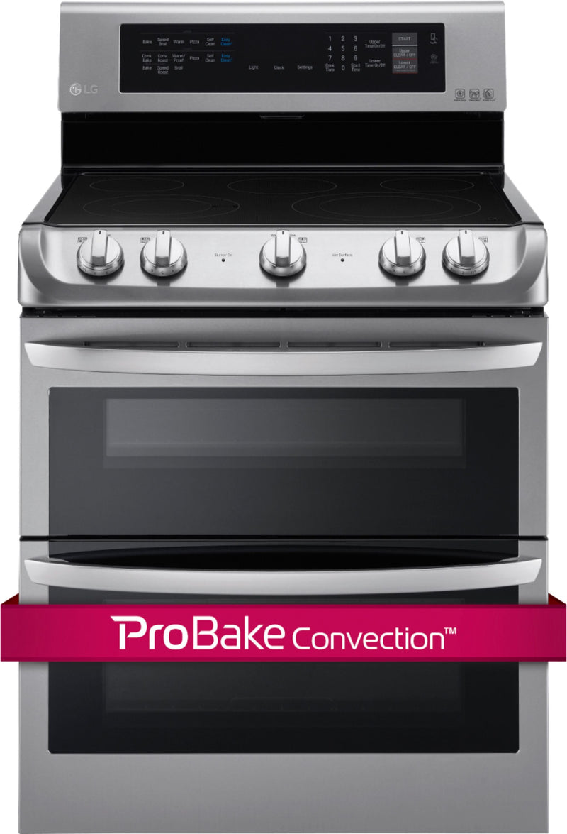 7.3 Cu. Ft. Freestanding Double Oven Electric Range with Self-Cleaning and ProBake Convection - Stainless steel