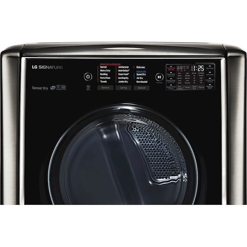 LG - SIGNATURE 9.0 Cu. Ft. Smart Electric Dryer with Steam and Sensor Dry (Never Used)