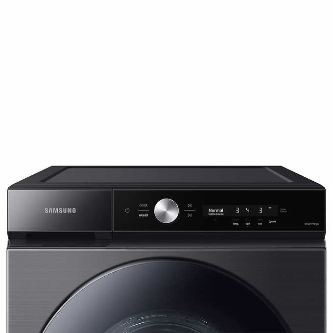 Samsung 5.3 cu. ft. Bespoke Ultra Capacity Front Load Washer with Super Speed Wash and 7.6 cu. ft. Ultra Capacity Dryer with Super Speed Dry