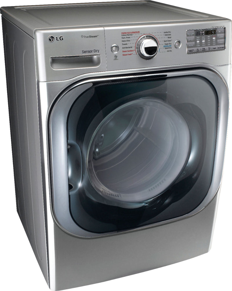 LG - 9.0 Cu. Ft. Electric Dryer with Steam and Sensor Dry