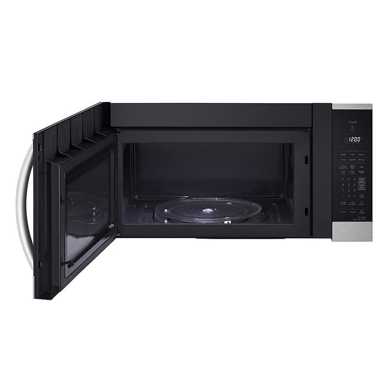 LG 1.8 cu. ft. 30 in. W Smart Over the Range Microwave Oven with EasyClean in PrintProof Stainless Steel 1000-Watt