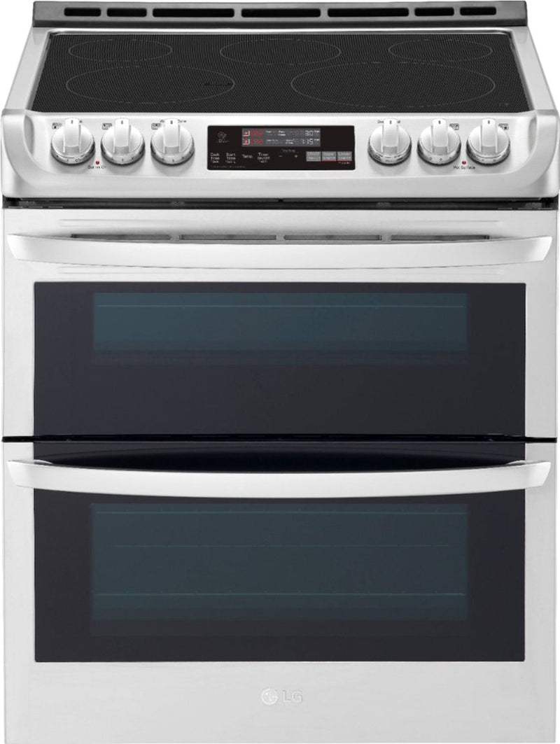 LG - 7.3 Cu. Ft. Smart Slide-In Double Oven Electric True Convection Range with EasyClean and 3-in-1 Element