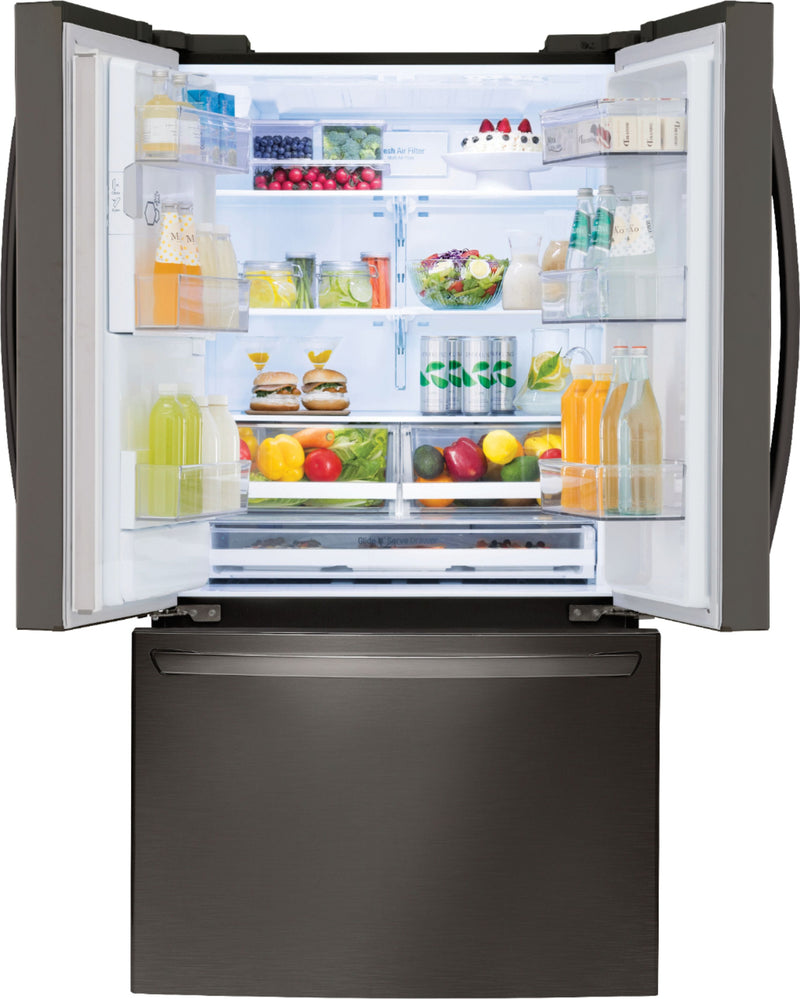 Clearance 26 Cu. Ft. Smart wi-fi Enabled French Door Refrigerator