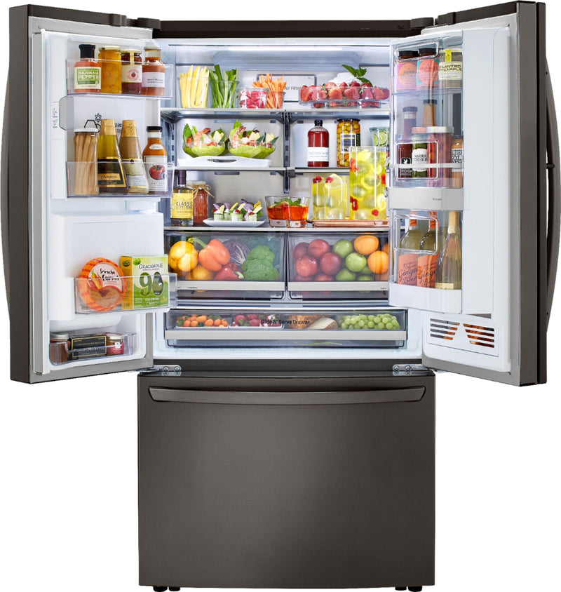 Clearance 30 Cu. Ft. French Door-in-Door Smart Refrigerator with Craft Ice and InstaView