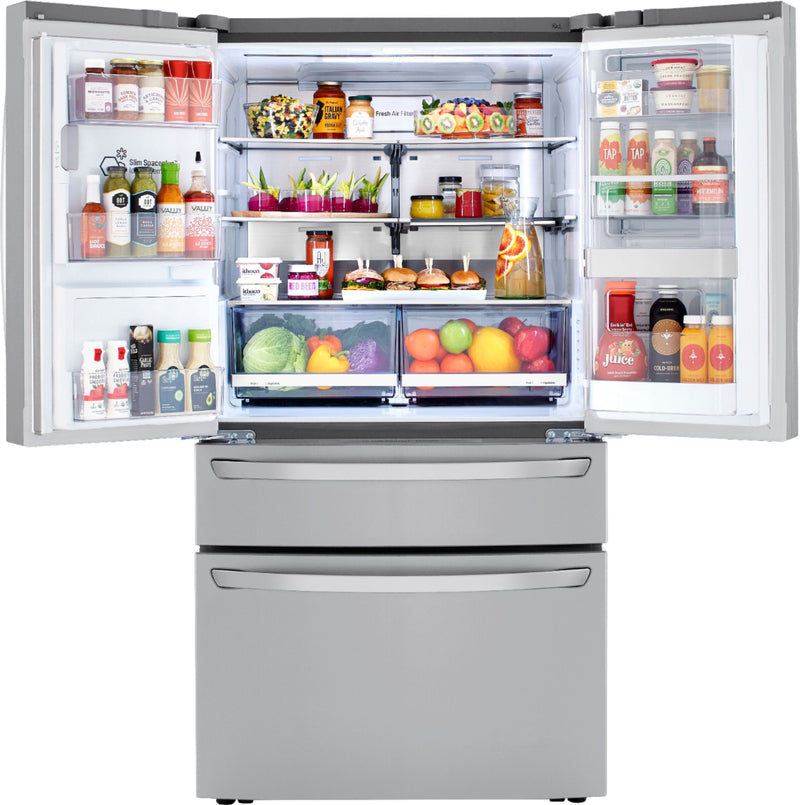 23 Cu. Ft. 4-Door French Door Counter-Depth Refrigerator with Door-in-Door and Craft Ice