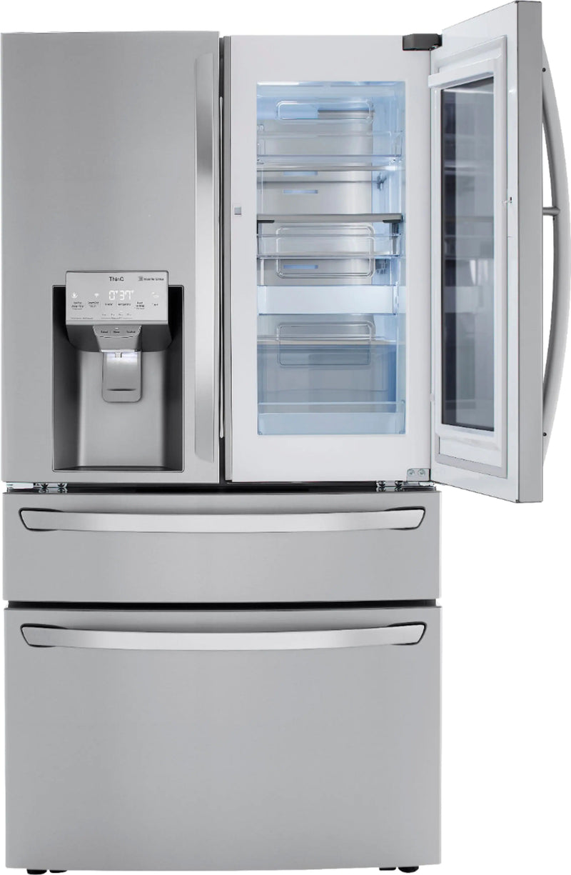 23 Cu. Ft. 4-Door French Door Counter-Depth Refrigerator with InstaView Door-in-Door and Craft Ice