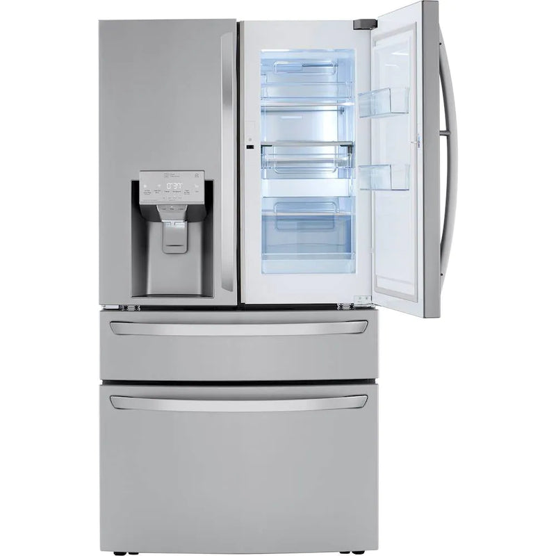 30 Cu. Ft. 4-Door French Door Refrigerator with Door-in-Door and Craft Ice - Stainless steel