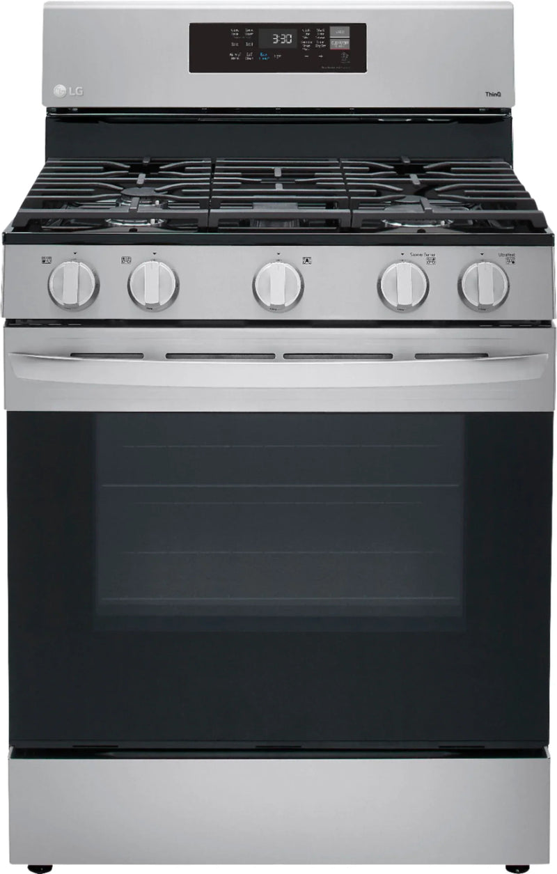 5.8 Cu. Ft. Smart Freestanding Gas True Convection Range with EasyClean, WideView Window and AirFry