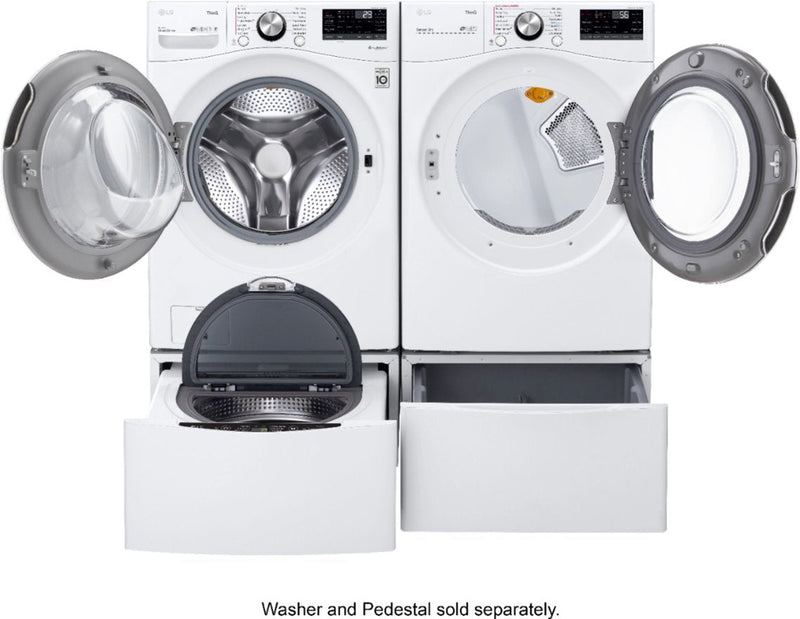 LG - 7.4 Cu. Ft. Stackable Smart Gas Dryer with Steam and Built In Intelligence