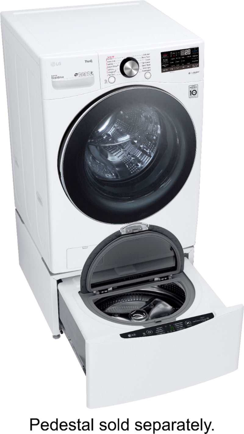 Clearance LG 5.0 cu. ft. Mega Capacity Front Load Washer and 7.4 cu. ft. Electric Steam Dryer