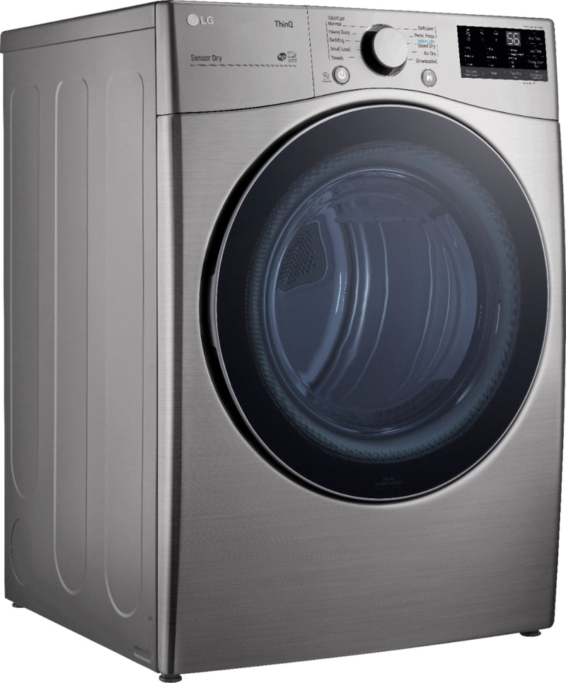 Clearance 7.4 Cu. Ft. Stackable Smart Electric Dryer with Built In Intelligence - Graphite stee