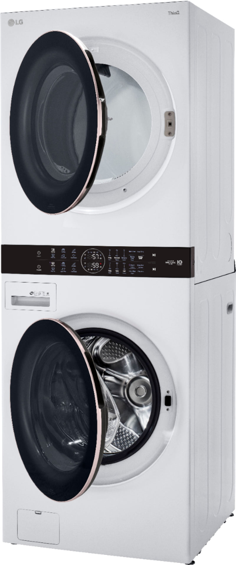 Smart Front Load Washer and 7.4 Cu. Ft. Electric Dryer WashTower with Steam and Built-In Intelligence