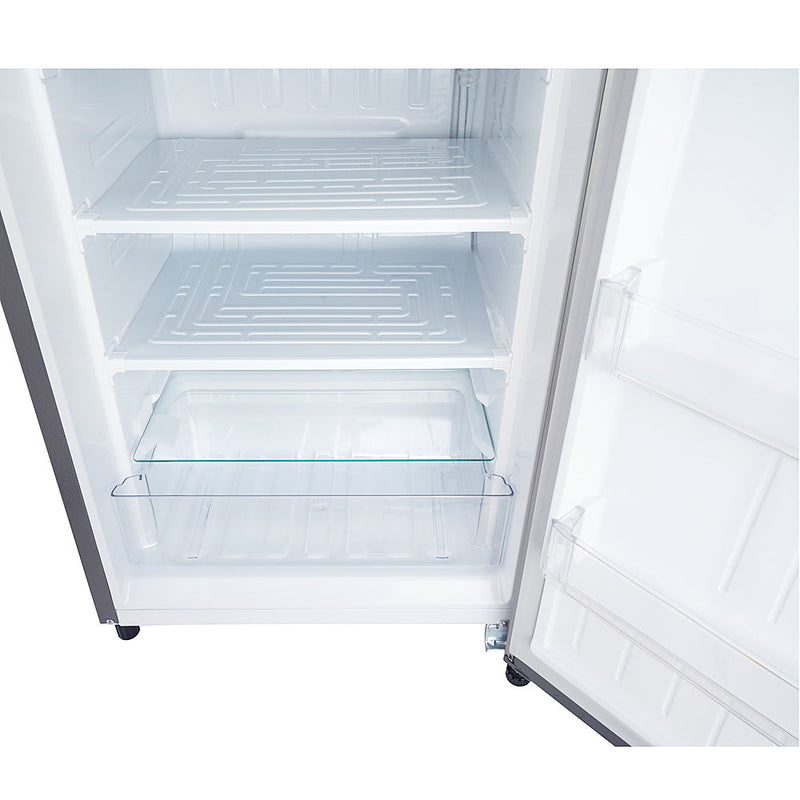 7 cu. Ft Single Door Freezer - Platinum silver