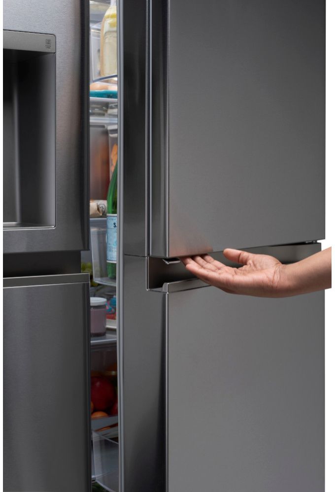 27 cu ft Side by Side Refrigerator with Door in Door, Craft Ice, and Smart Wi-Fi - Stainless steel