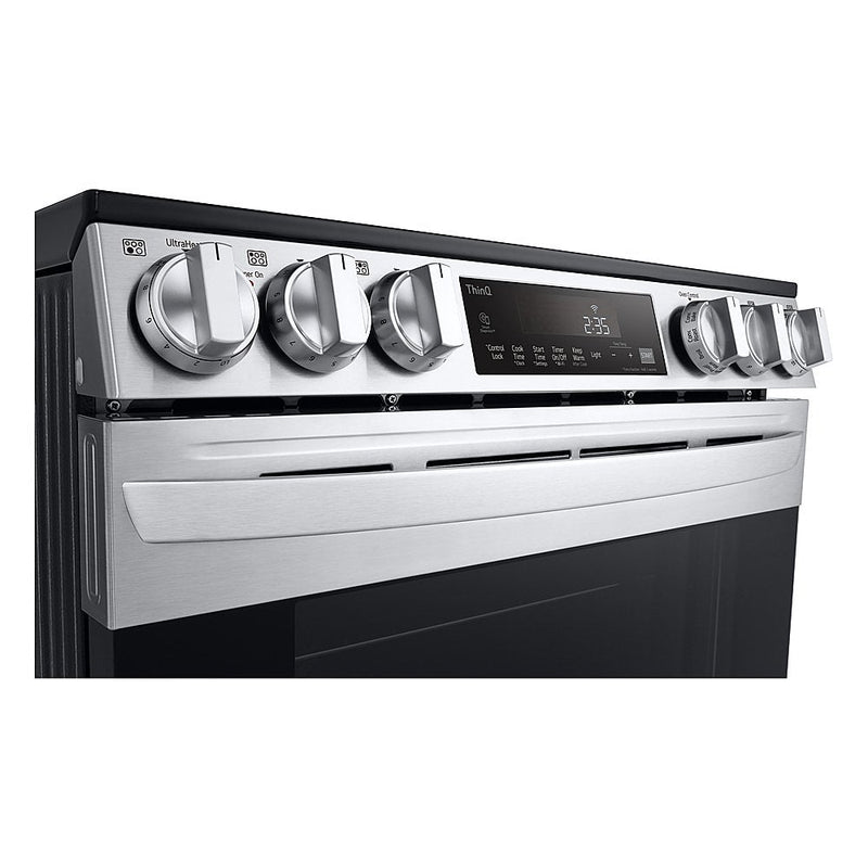 LG - 6.3 Cu. Ft. Smart Slide-In Electric True Convection Range with EasyClean and AirFry