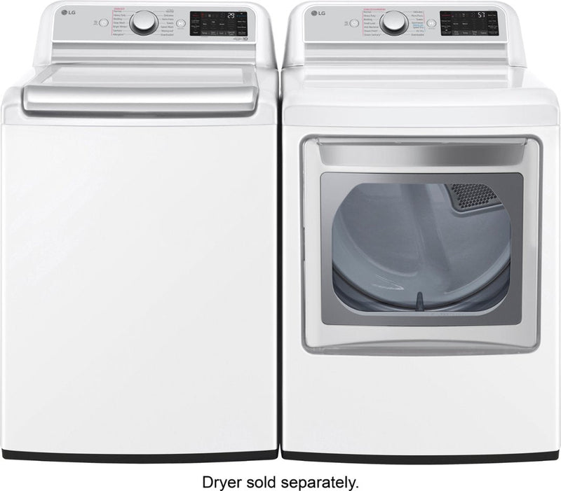 LG 5.5 cu. ft. Top Load Washer with Allergiene Cycle and 7.3 cu. ft. Dryer with TurboSteam