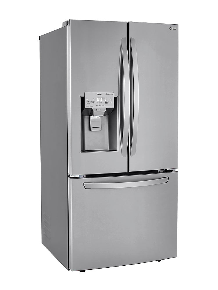 25 Cu. Ft. French Door Smart Refrigerator with Slim SpacePlus Ice - Stainless steel