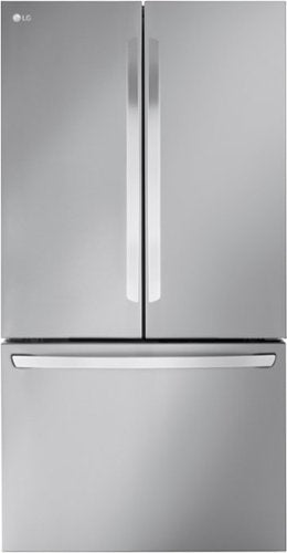 LG - French Door Smart Refrigerator with Internal Water and Ice - Stainless steel