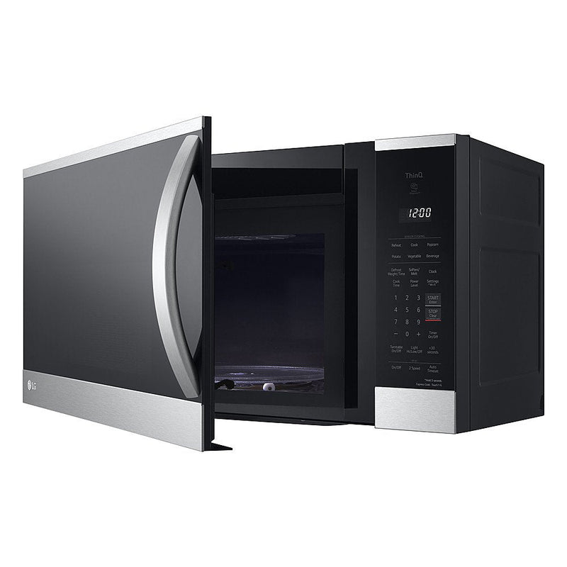 LG 1.8 cu. ft. 30 in. W Smart Over the Range Microwave Oven with EasyClean in PrintProof Stainless Steel 1000-Watt