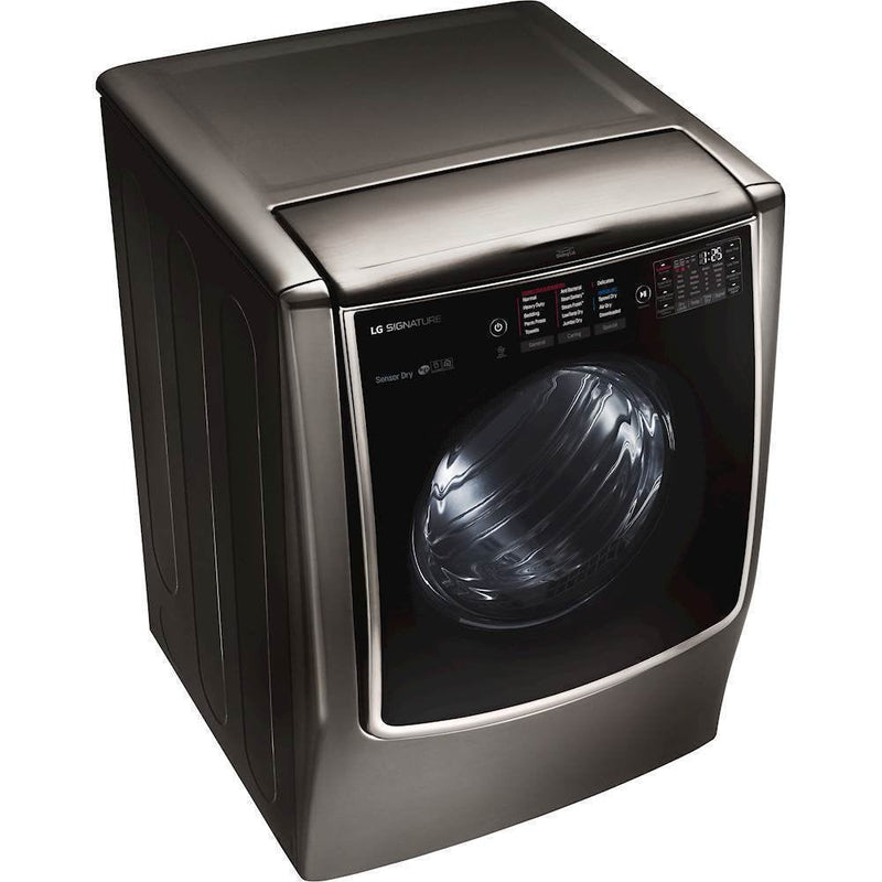 LG - SIGNATURE 9.0 Cu. Ft. Smart Electric Dryer with Steam and Sensor Dry (Never Used)