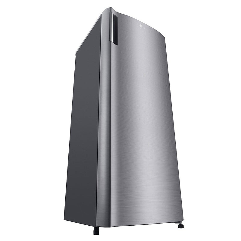 LG 6 cu. ft. Single-Door Refrigerator with Inverter Compressor and Pocket Handle in Sleek Platinum Silver