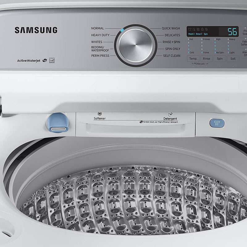 Samsung 4.9 cu. ft. High-Efficiency Top Load Washer with Agitator and Active Water Jet