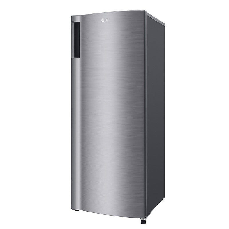 LG 6 cu. ft. Single-Door Refrigerator with Inverter Compressor and Pocket Handle in Sleek Platinum Silver