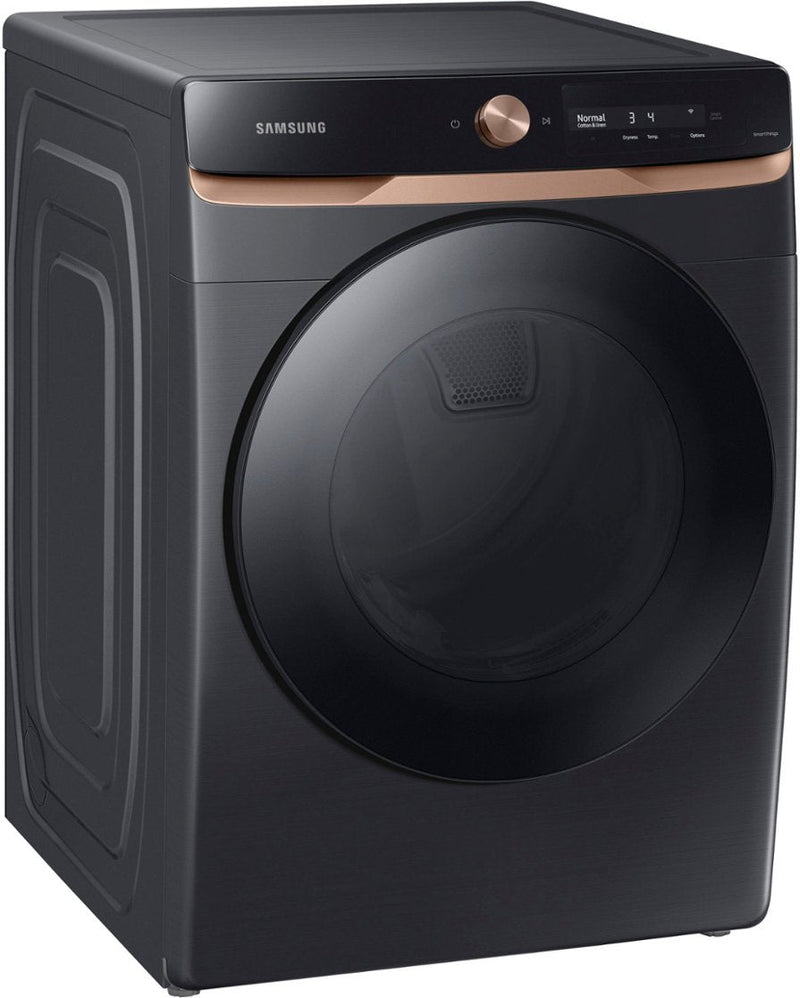 Samsung 7.5 cu. ft. Brushed Black Electric Dryer with AI Smart Dial, Super Speed Dry, and MultiControl