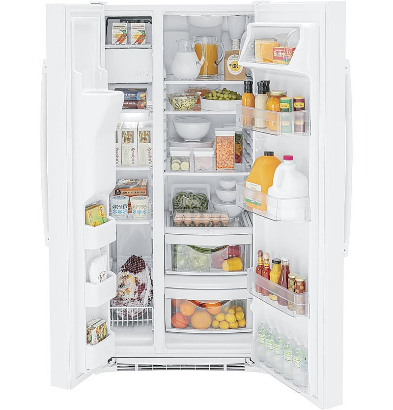 GE - 23.0 Cu. Ft. Side-By-Side Refrigerator