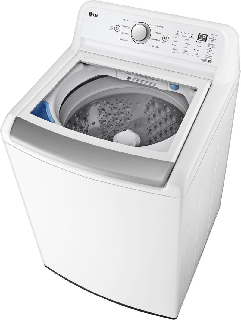 LG - 4.8 Cu. Ft. High-Efficiency Smart Top Load Washer with 4 Way Agitator and TurboDrum