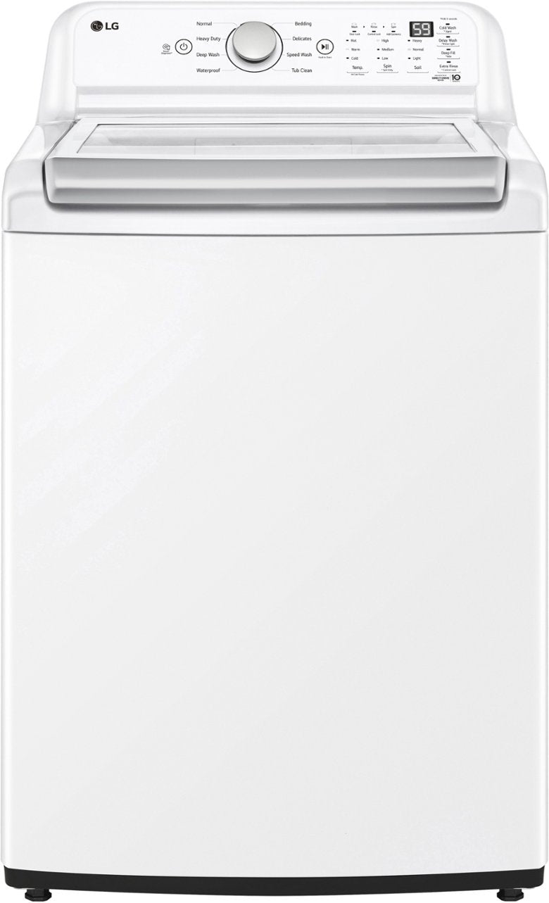 LG - 4.8 Cu. Ft. High-Efficiency Smart Top Load Washer with 4 Way Agitator and TurboDrum