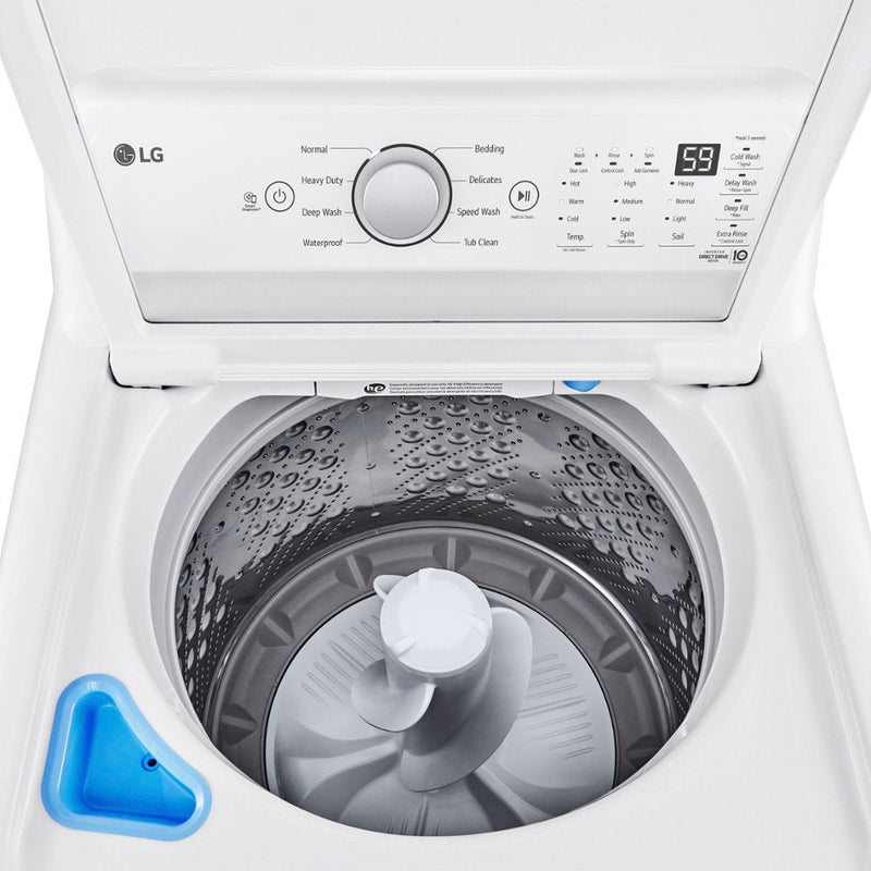 LG - 4.8 Cu. Ft. High-Efficiency Smart Top Load Washer with 4 Way Agitator and TurboDrum