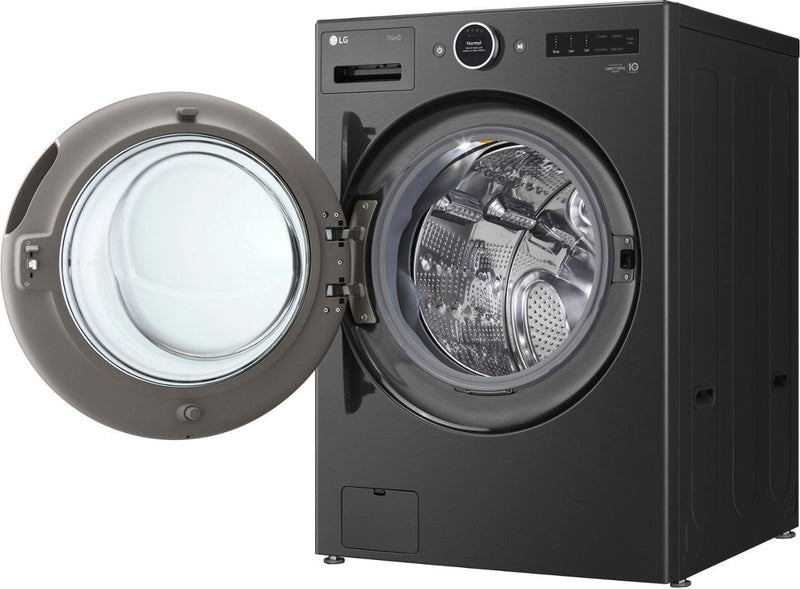 LG - 5.0 cu. ft. Mega Capacity Smart Front Load Washer with AI DD® 2.0 Built-In Intelligence & TurboWash® 360°