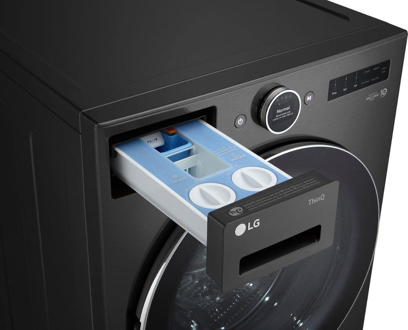 LG - 5.0 cu. ft. Mega Capacity Smart Front Load Washer with AI DD® 2.0 Built-In Intelligence & TurboWash® 360°