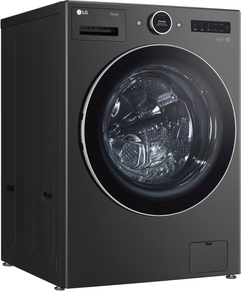 LG - 5.0 cu. ft. Mega Capacity Smart Front Load Washer with AI DD® 2.0 Built-In Intelligence & TurboWash® 360°