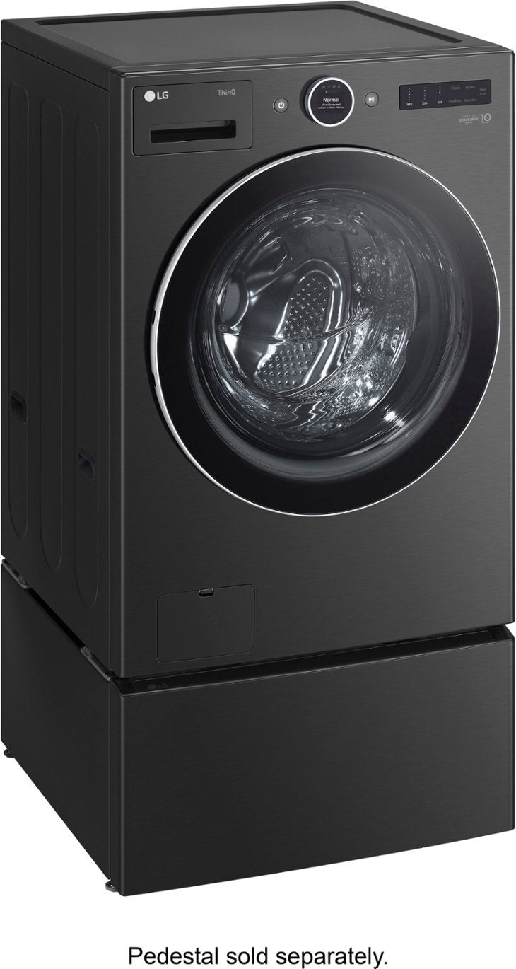 LG - 5.0 cu. ft. Mega Capacity Smart Front Load Washer with AI DD® 2.0 Built-In Intelligence & TurboWash® 360°