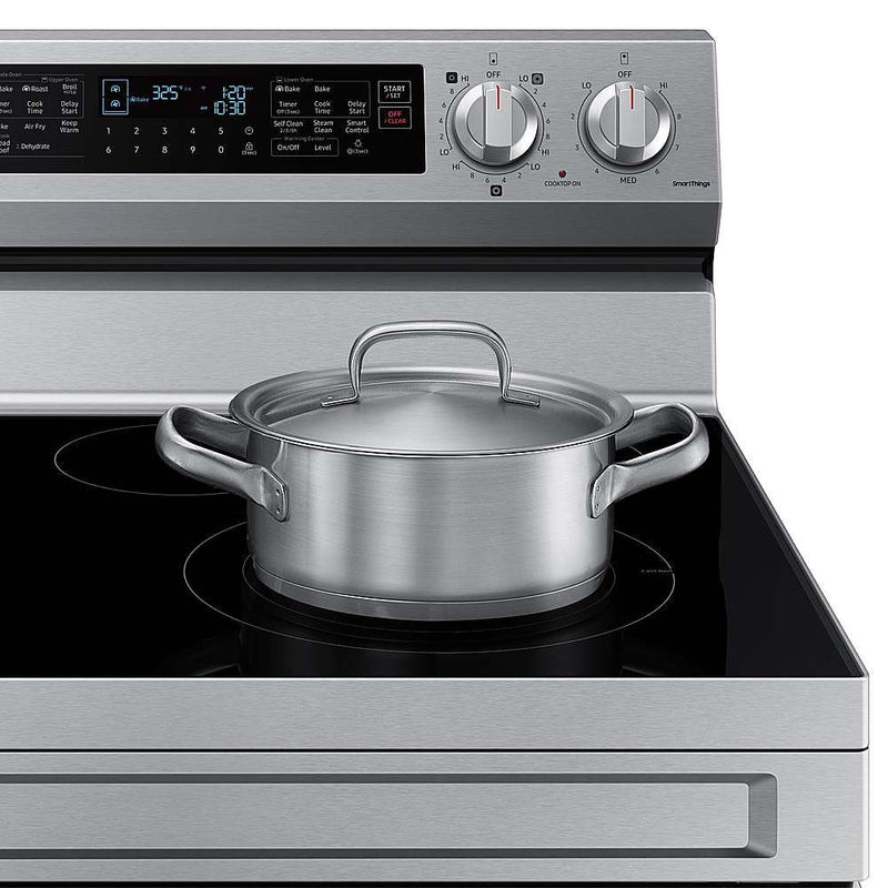 Samsung 6.3 cu. ft. Smart Freestanding Electric Range with Flex Duo™, No-Preheat Air Fry & Griddle