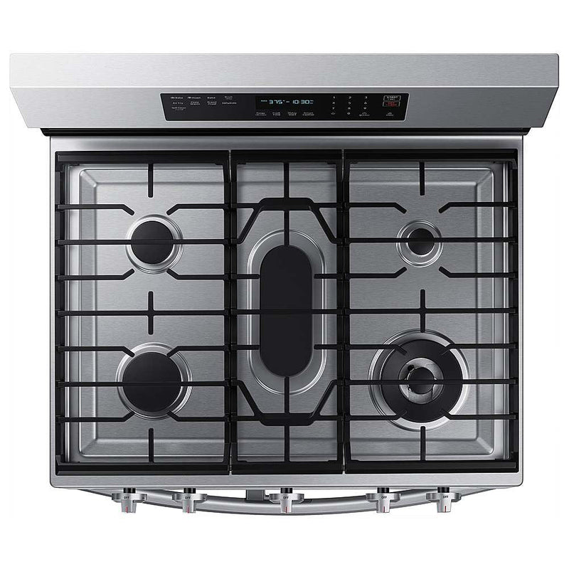 Samsung 6.0 cu. ft. Smart Freestanding Gas Range with Flex Duo™, Stainless Cooktop & Air Fry