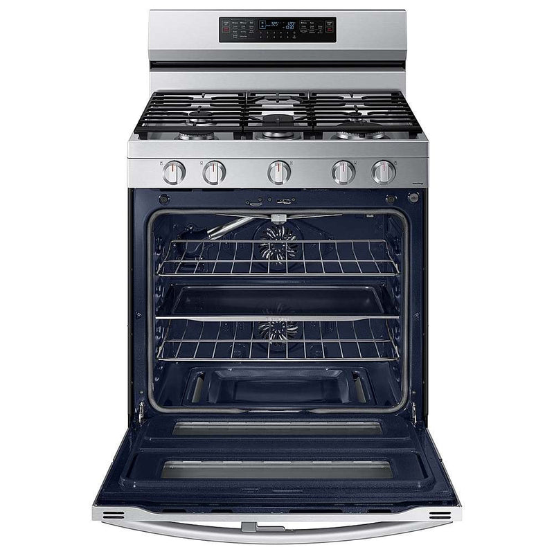 Samsung 6.0 cu. ft. Smart Freestanding Gas Range with Flex Duo™, Stainless Cooktop & Air Fry