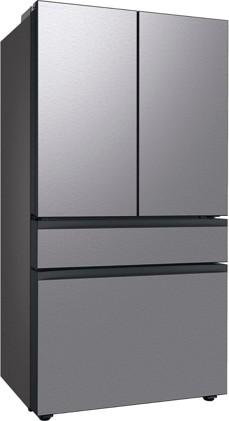 Samsung - Bespoke 23 cu. ft. 4-Door French Door Smart Refrigerator with AutoFill Pitcher in Stainless Steel, Counter Depth