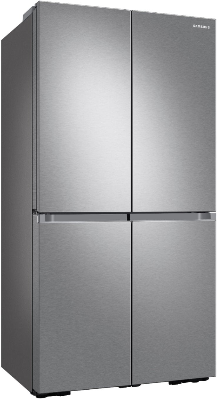 Clearance Samsung - 22.8 cu. ft. 4-Door Flex French Door Smart Refrigerator in Fingerprint Resistant Stainless Steel, Counter Depth (Used Like New)