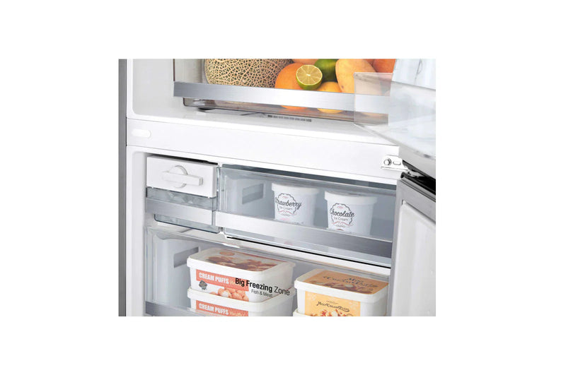 27.4 in. W 15 cu. ft. Bottom Freezer Refrigerator w/ Door Cooling, Multi-Air Flow and SmartDiagnosis in Platinum Silver