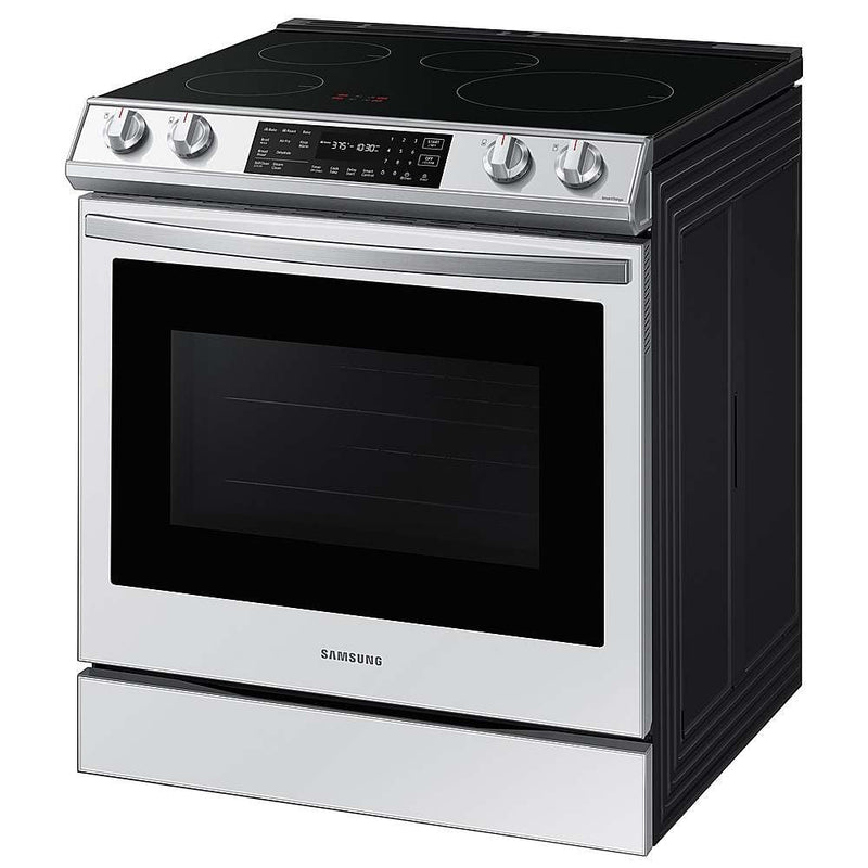 Samsung Bespoke 30-in Smart Slide In Induction Range with Self-cleaning, Air Fry Convection, and Steam Cleaning